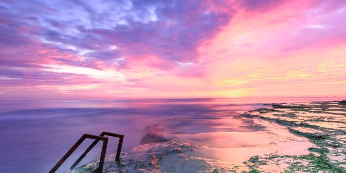 3840x2160 Sunset and Pink Clouds 4K wallpaper