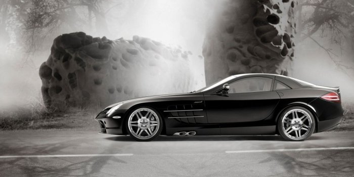 1280x804 mercedes slr in magic forest 3 wallpapers | mercedes slr in magic