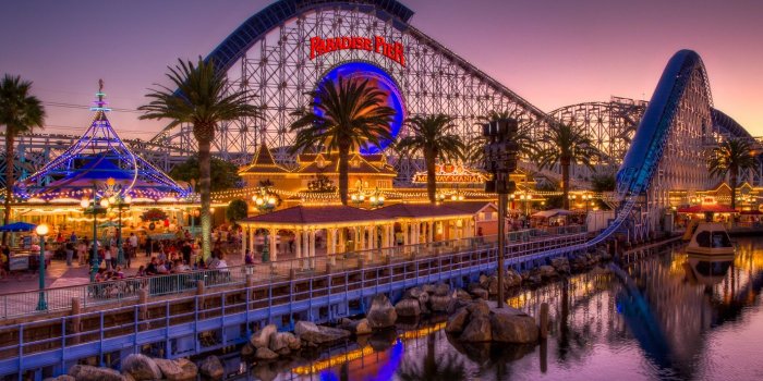 1400x1050 Paradise Pier at Dusk ❤ 4K HD Desktop Wallpaper for 4K Ultra HD TV
