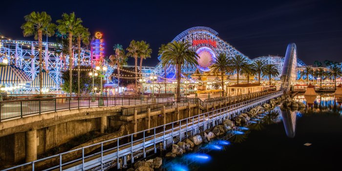 3840x2399 Paradise Pier, Disneyland widescreen wallpaper