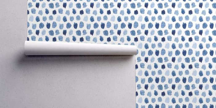 1024x1024 Watercolor Wallpaper Sample Swatch - Watercolour Abstract Blue