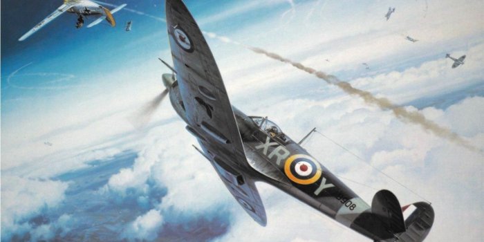 1366x768 Supermarine Spitfire Art Wallpapers - 1366x768 - 254780
