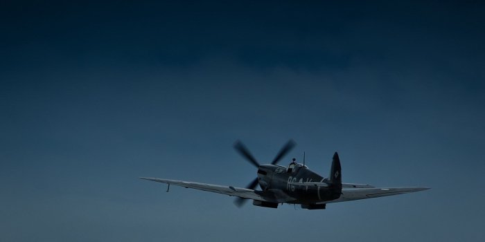 1920x1080 Black and white plane, Supermarine Spitfire, Spitfire HF Mk. VIIIc