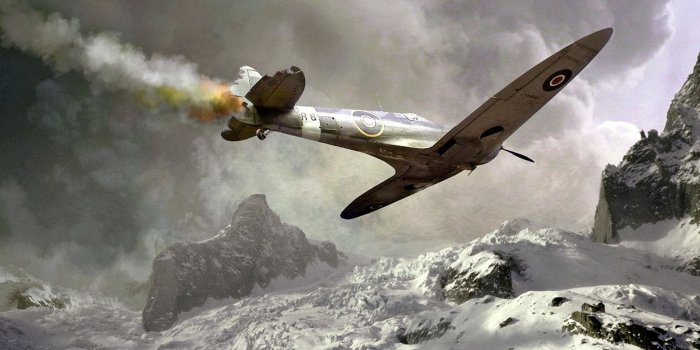 1680x1050 Supermarine Spitfire Aircraft Fighter Catch Fire Picture #1546 - Ongur