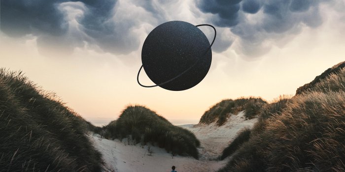 2800x2374 wallpaper planet, man, photoshop, loneliness, lonely HD : Widescreen