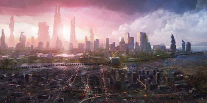 4000x1440 1369394 free high resolution wallpaper future city | Multi Monitor