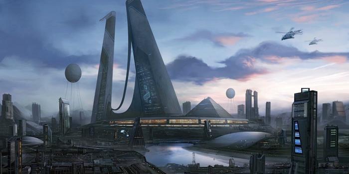 1300x813 Reminds me of Illium | SciFi World | Futuristic city, Sci fi