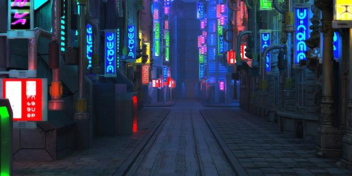1332x850 Wallpaper street, the sidewalk, Blade Runner Future City images for
