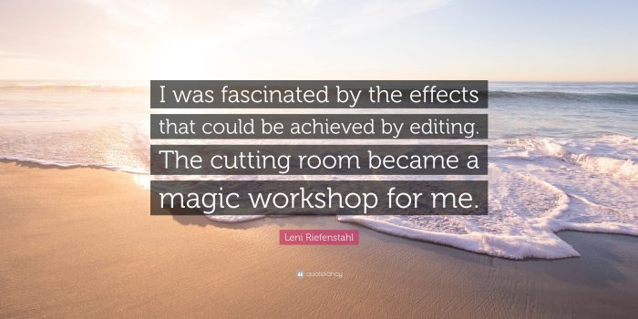 3840x2160 Leni Riefenstahl Quote: “I was fascinated by the effects that could