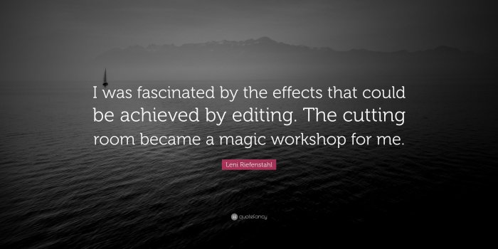3840x2160 Leni Riefenstahl Quote: “I was fascinated by the effects that could