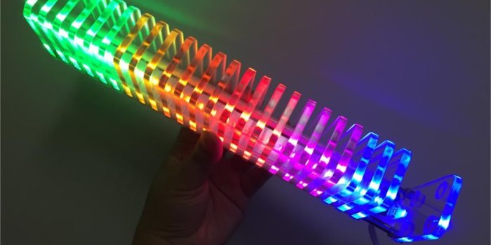 1024x768 US $45.99 |KS25 DIY Professional LED Sheet Music Display Electronic  Production Light Cube VU Table Dream Crystal Tone Column Light Cube-in  Integrated