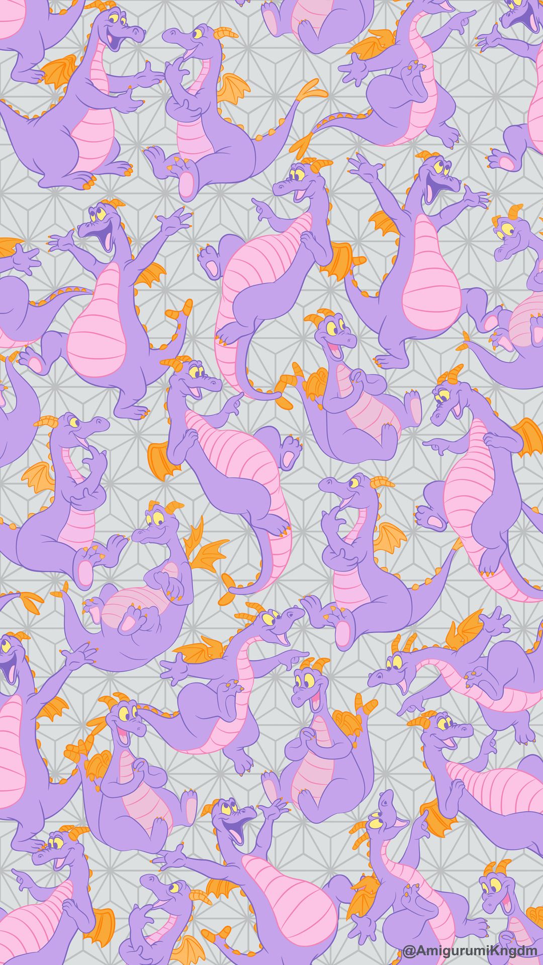 1080x1920 Jou's Walt Disney World Designs — SSE Figment wallpaper pattern