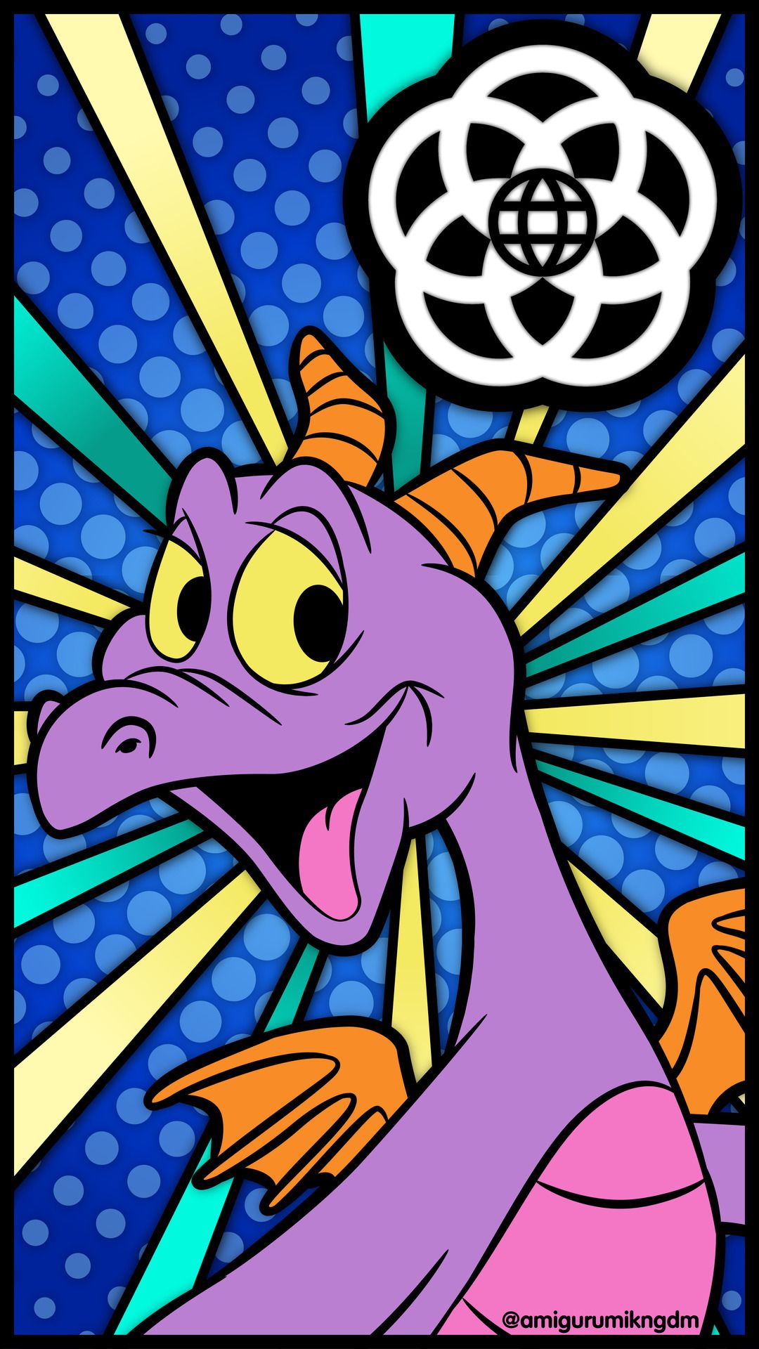 1080x1920 Jou's Walt Disney World Designs — Figment! Wallpaper design by Jou