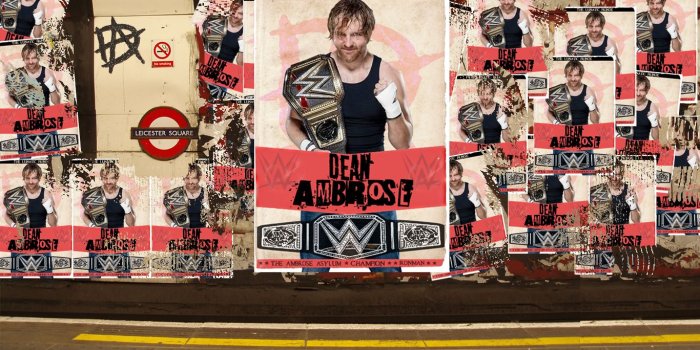 1366x768 Dean Ambrose Retro Champion Poster Desktop Wallpaper | Inside Pulse