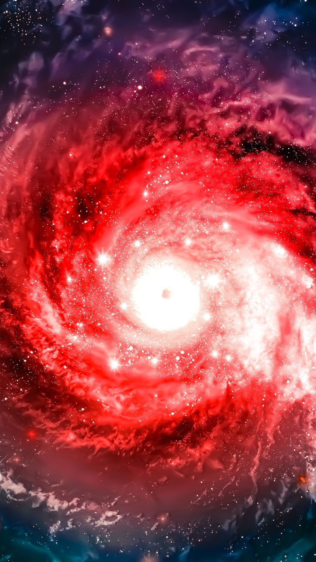 1080x1920 Wallpaper Red nebula, galaxy, universe, sky, stars 2560x1920 HD