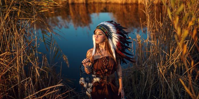 2560x1440 Image indigenous peoples Sergey Sorokin Beautiful War 2560x1440