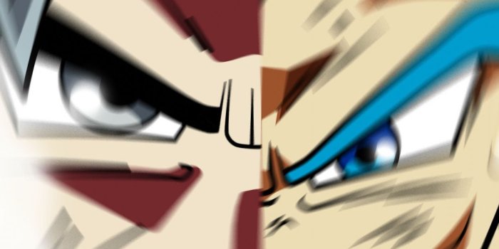 1080x1920 Download 1080x1920 wallpaper face off, goku and vegeta, dragon ball