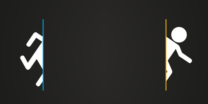 2560x1024 Portal Dual Screen Wallpapers - Top Free Portal Dual Screen