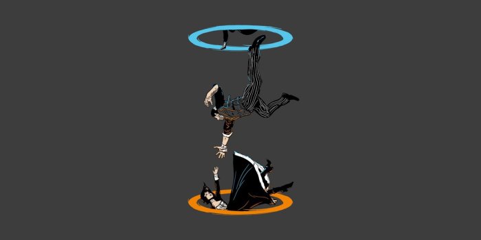 1920x1080 Bioshock Infinite / Portal cross-over : wallpapers
