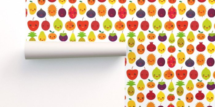 1024x1024 Exotic fruits funny kawaii fruit Pear on Isobar by ekaterinap