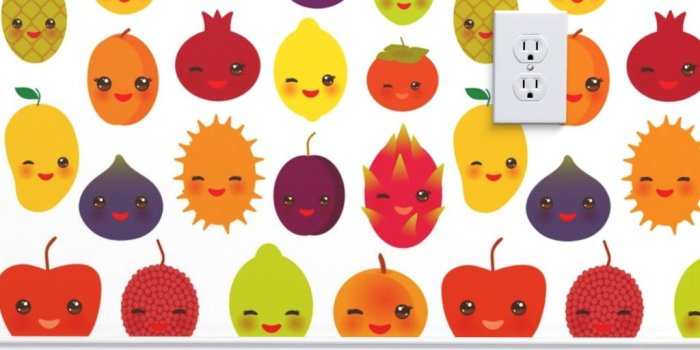 1024x1024 Exotic fruits funny kawaii fruit Pear on Isobar by ekaterinap