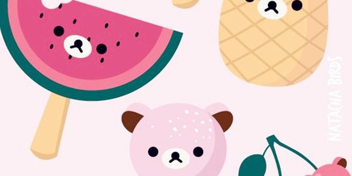 700x1244 Kawaii fruit wallpaper