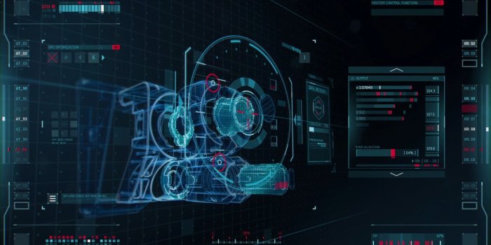 1920x1080 Blue And Red Hud With Music Live Wallpaper - DesktopHut