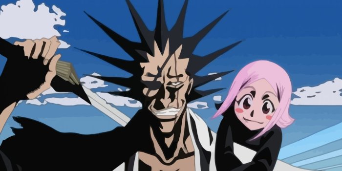 1245x700 Bleach Zaraki Kenpachi Yachiru Kusajishi wallpaper | 2667x1500