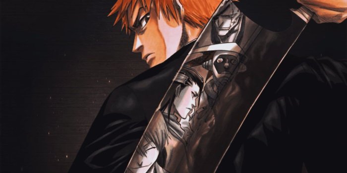 1280x1024 Orange-haired male animated character, Bleach, Kurosaki Ichigo