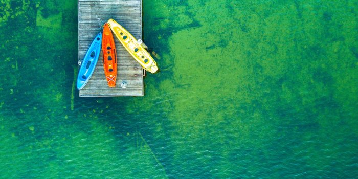 3840x2400 Download 3840x2400 Wallpaper Green Lake, Boats, Aerial View, Holiday