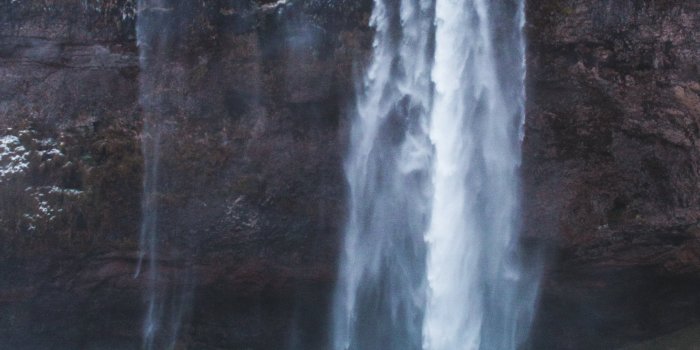 3456x5184 Snow Falling From Cliff Photo - Free Stock Photo, Image, Wallpaper