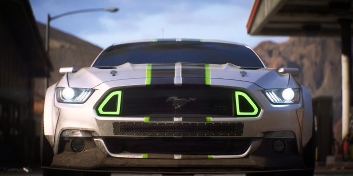 1920x1080 White Ford Mustang coupe, Need for Speed, video games, Need for