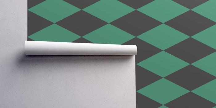 1024x1024 Contrasting black green diamond shapes on Isobar by danadu