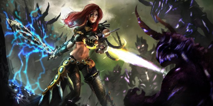 2536x1622 Image Guild Wars Guild Wars 2 Magic Swords Monsters 2536x1622