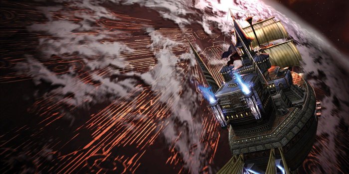 1920x1080 pirates, Digital art, Artwork, Ship, Planet, Space, Universe, Stars