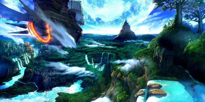 1920x1080 Fantasy Landscape Ship Water Fantasy Wallpaper | Conceptual art