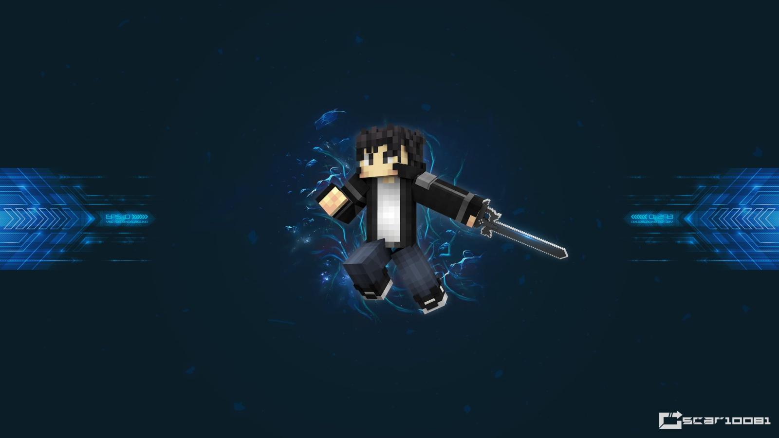 2560x1440 Black and white Minecraft character wallpaper, Minecraft, video