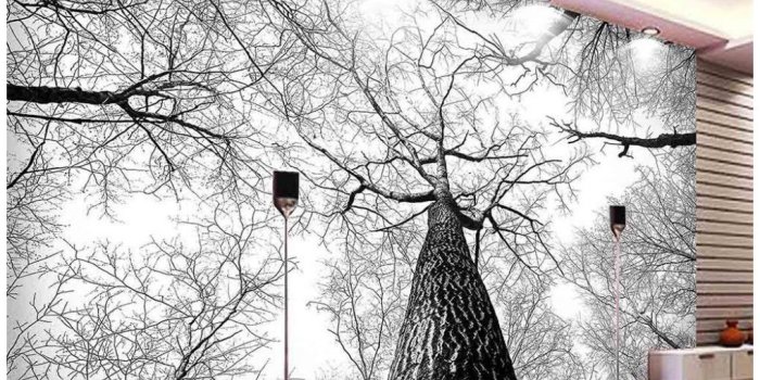 1018x879 3D Wallpaper Custom 3d Mural Wallpaper Simple landscape aesthetic European  black and white TV Backdrop Bedroom Photo Wall Paper 3D