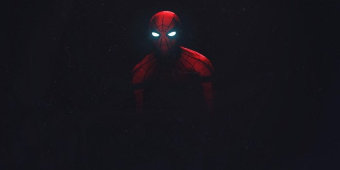 1280x720 Wallpaper Iron Spider, Spider-Man, Dark background, HD, Creative