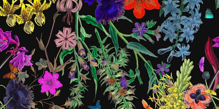 1000x1000 FLORAL FANTASY - BOLD LIGHT WALLPAPER