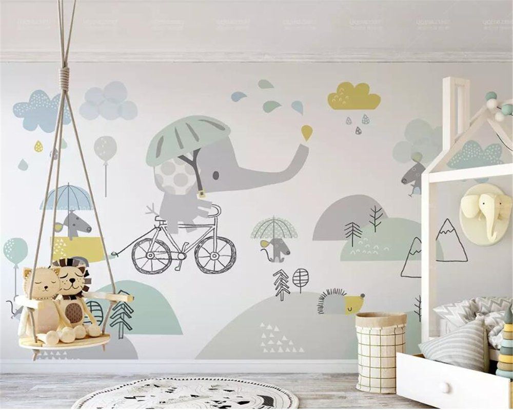 1000x800 Mbwlkj Wallpaper Custom Personalized Cute Bicycle Elephant Hamster