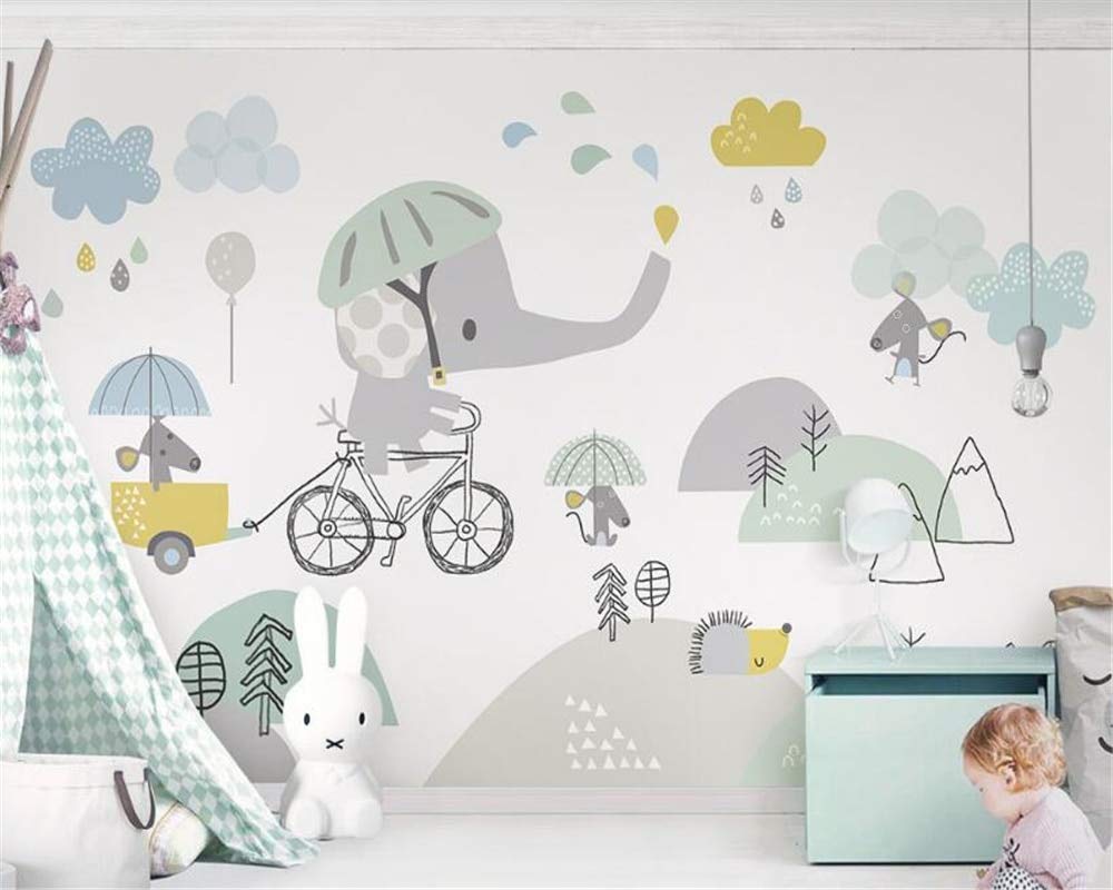 1000x800 Mbwlkj Classic Stereo Modern Character Wall Paper Elephant Riding