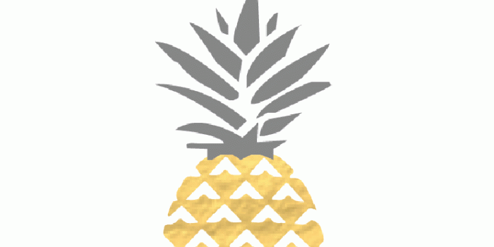 744x1341 Gold Pineapple Wallpapers