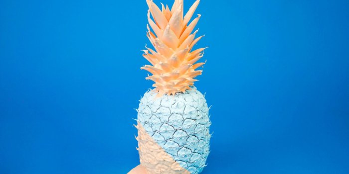 1920x1200 Blue and Gold Pineapple widescreen wallpaper