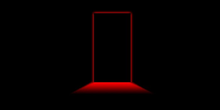 3840x2400 Mistery Door Light Black Red Desktop Wallpaper