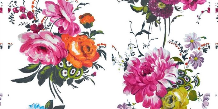 1024x1024 Bold Flower Power Wallpaper - Custom Homes Magazine