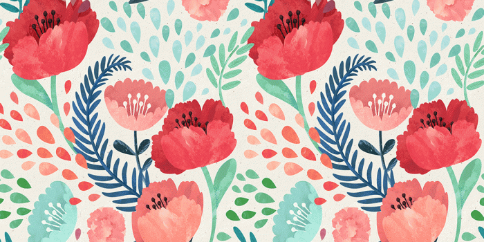 1080x1080 Crimson Poppy Wallpaper Mural