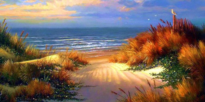 1920x1200 1920x1200 Calm Ocean & Beautiful Beach desktop PC and Mac wallpaper