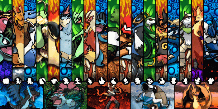 1366x768 Pokemon Starters Wallpaper - 1366x768 px