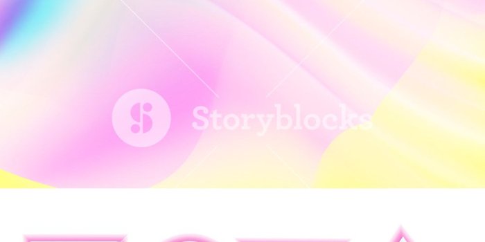 1000x1000 Girlie Background Vector. Abstract Holographic Pastel Girlie